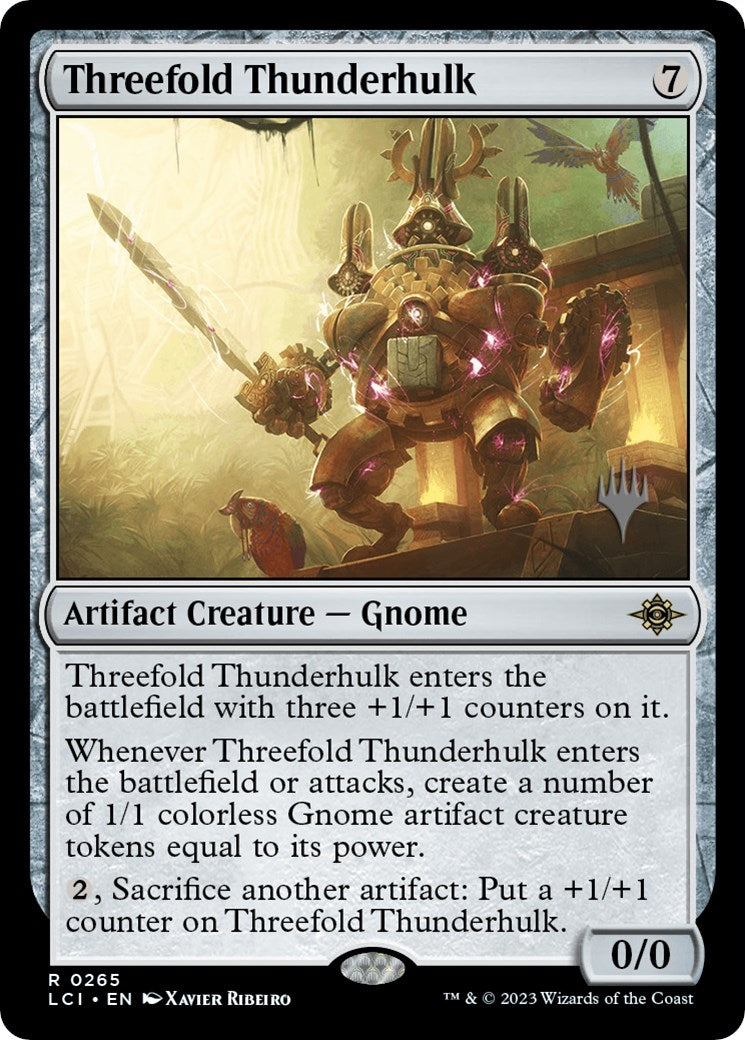 Threefold Thunderhulk (Promo Pack) [The Lost Caverns of Ixalan Promos] | Cracking-Singles
