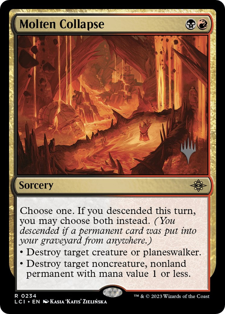 Molten Collapse (Promo Pack) [The Lost Caverns of Ixalan Promos] | Cracking-Singles