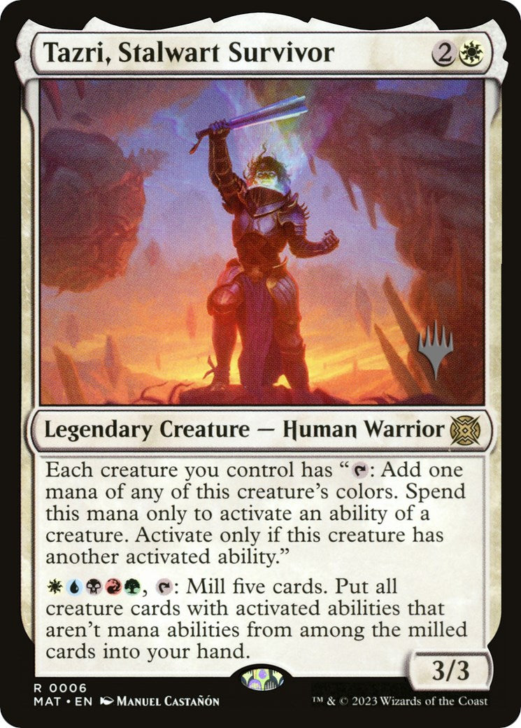 Tazri, Stalwart Survivor (Promo Pack) [The Lost Caverns of Ixalan Promos] | Cracking-Singles
