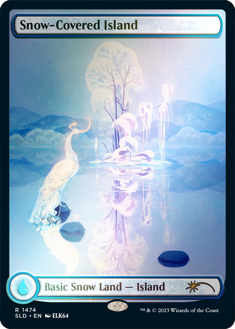 Snow-Covered Island (1474) (Rainbow Foil) [Secret Lair Drop Series] | Cracking-Singles