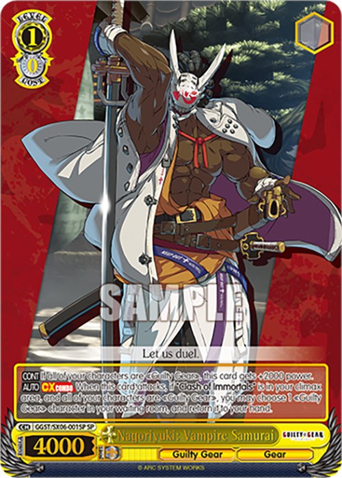 Nagoriyuki: Vampire Samurai (GGST/SX06-001SP SP) [Guilty Gear -Strive-] | Cracking-Singles