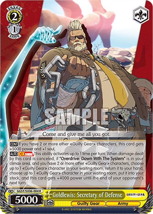 Goldlewis: Secretary of Defense (GGST/SX06-004 R) [Guilty Gear -Strive-] | Cracking-Singles