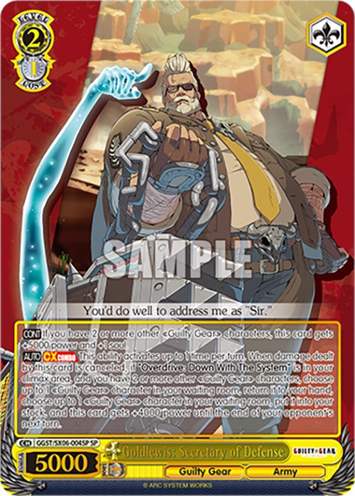 Goldlewis: Secretary of Defense (GGST/SX06-004SP SP) [Guilty Gear -Strive-] | Cracking-Singles