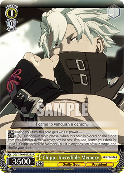 Chipp: Incredible Memory (GGST/SX06-012S SR) [Guilty Gear -Strive-] | Cracking-Singles