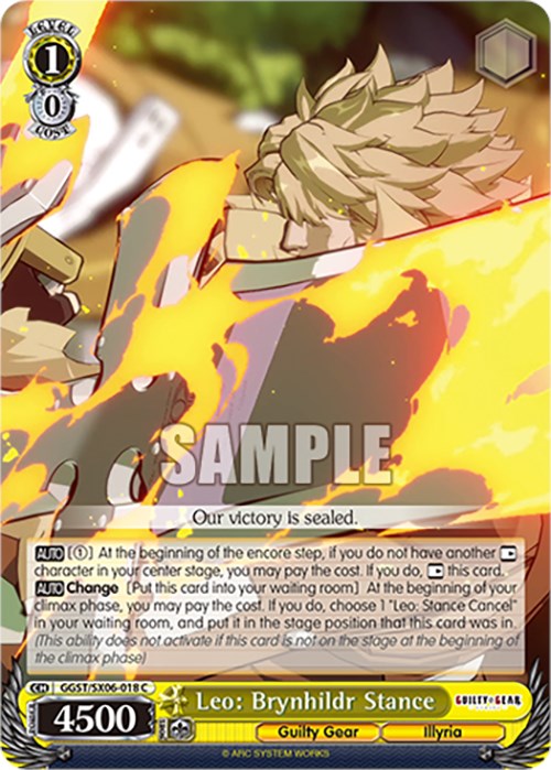 Leo: Brynhildr Stance (GGST/SX06-018 C) [Guilty Gear -Strive-] | Cracking-Singles