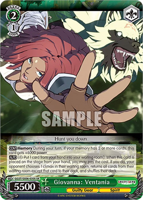 Giovanna: Ventania (GGST/SX06-030S SR) [Guilty Gear -Strive-] | Cracking-Singles