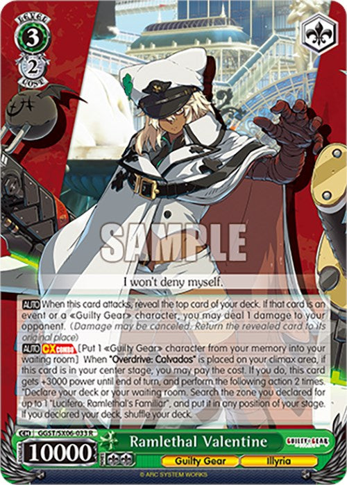 Ramlethal Valentine (GGST/SX06-033 R) [Guilty Gear -Strive-] | Cracking-Singles