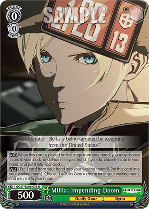 Millia: Impending Doom (GGST/SX06-035 U) [Guilty Gear -Strive-] | Cracking-Singles