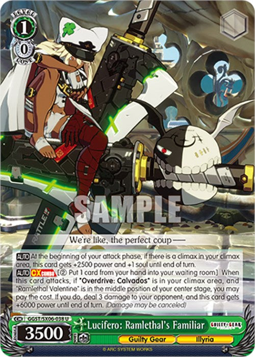 Lucifero: Ramlethal's Familiar (GGST/SX06-038 U) [Guilty Gear -Strive-] | Cracking-Singles