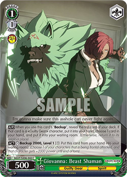 Giovanna: Beast Shaman (GGST/SX06-042 C) [Guilty Gear -Strive-] | Cracking-Singles