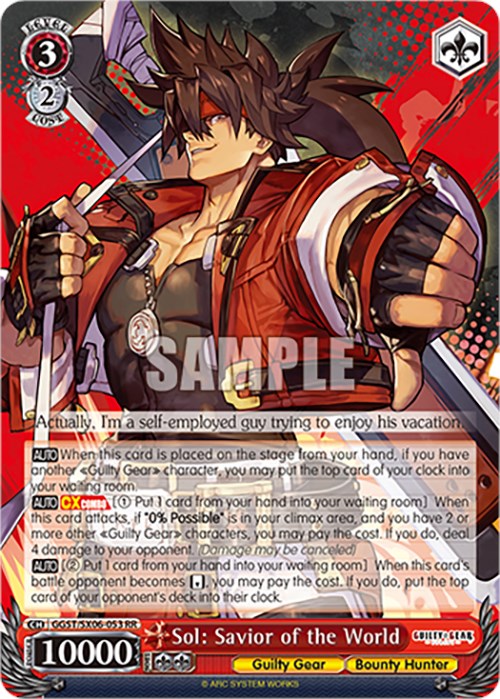 Sol: Savior of the World (GGST/SX06-053 RR) [Guilty Gear -Strive-] | Cracking-Singles
