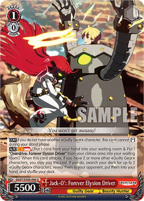 Jack-O': Forever Elysion Driver (GGST/SX06-066 U) [Guilty Gear -Strive-] | Cracking-Singles