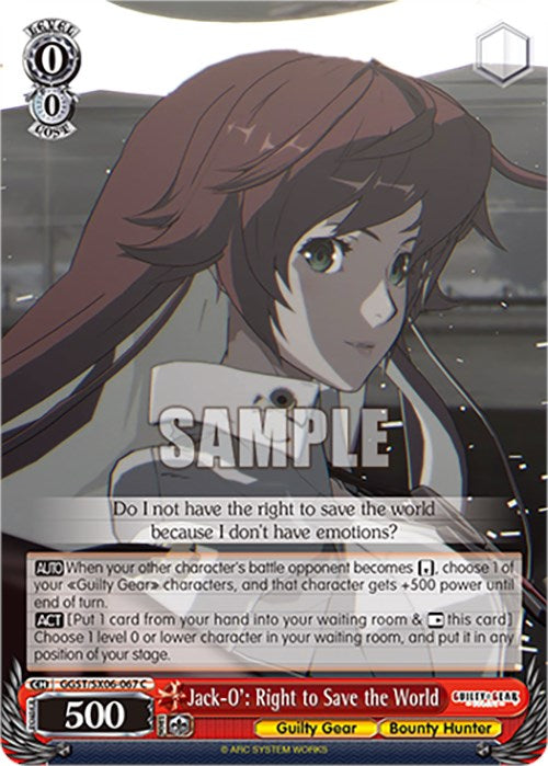 Jack-O': Right to Save the World (GGST/SX06-067 C) [Guilty Gear -Strive-] | Cracking-Singles