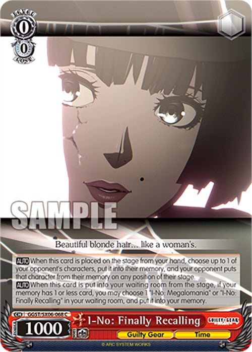 I-No: Finally Recalling (GGST/SX06-068 C) [Guilty Gear -Strive-] | Cracking-Singles