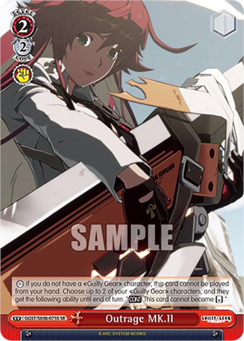 Outrage MK.II (GGST/SX06-075S SR) [Guilty Gear -Strive-] | Cracking-Singles