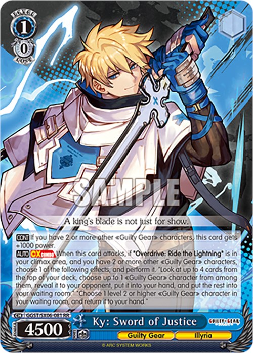 Ky: Sword of Justice (GGST/SX06-081 RR) [Guilty Gear -Strive-] | Cracking-Singles
