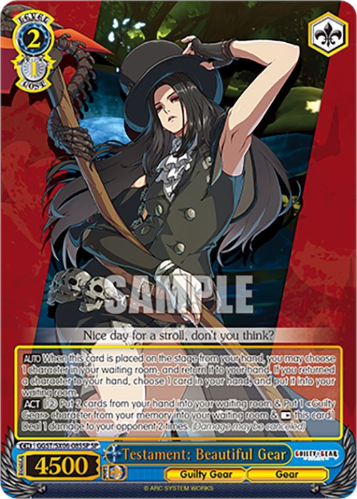 Testament: Beautiful Gear (GGST/SX06-085SP SP) [Guilty Gear -Strive-] | Cracking-Singles