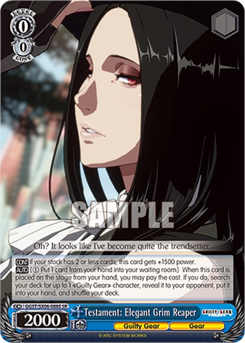 Testament: Elegant Grim Reaper (GGST/SX06-088S SR) [Guilty Gear -Strive-] | Cracking-Singles