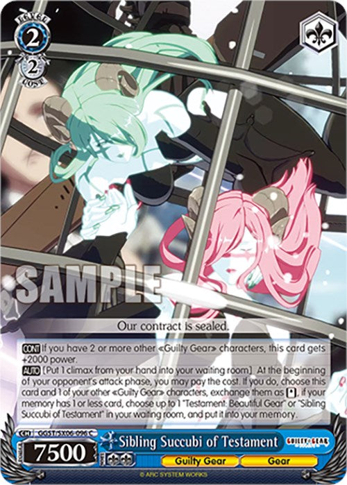 Sibling Succubi of Testament (GGST/SX06-096 C) [Guilty Gear -Strive-] | Cracking-Singles