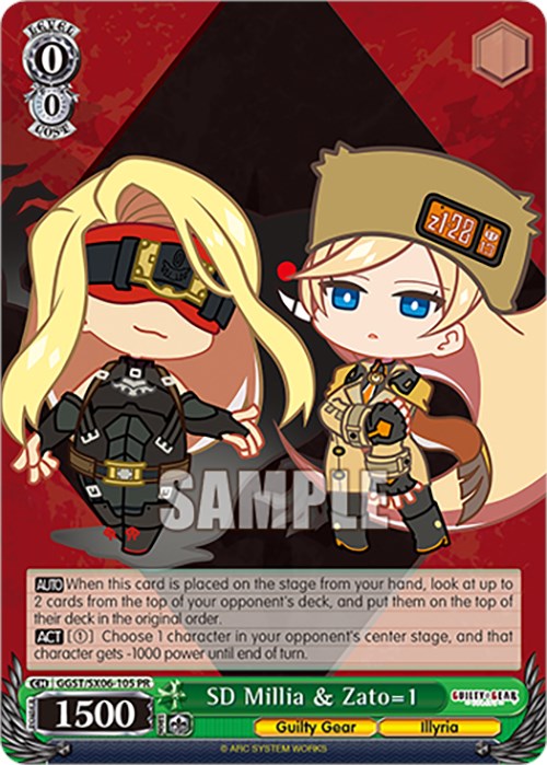 SD Millia & Zato=1 (GGST/SX06-105 PR) [Guilty Gear -Strive-] | Cracking-Singles