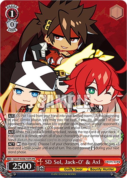 SD Sol, Jack-O' & Axl (GGST/SX06-107S PR) (Foil) [Guilty Gear -Strive-] | Cracking-Singles