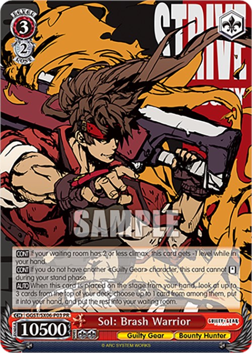 Sol: Brash Warrior (GGST/SX06-P03 PR) [Guilty Gear -Strive-] | Cracking-Singles