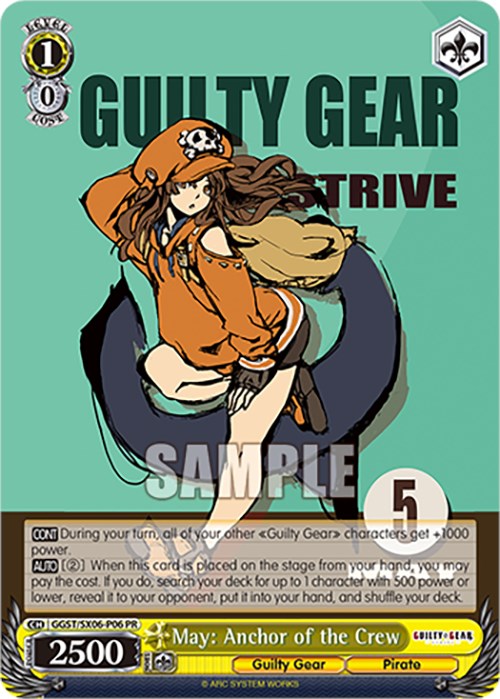 May: Anchor of the Crew (GGST/SX06-P06 PR) [Guilty Gear -Strive-] | Cracking-Singles