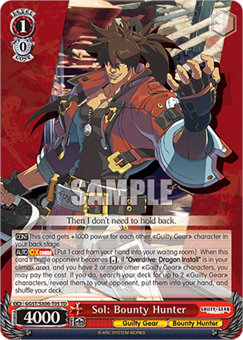 Sol: Bounty Hunter (GGST/SX06-T05 TD) [Guilty Gear -Strive-] | Cracking-Singles