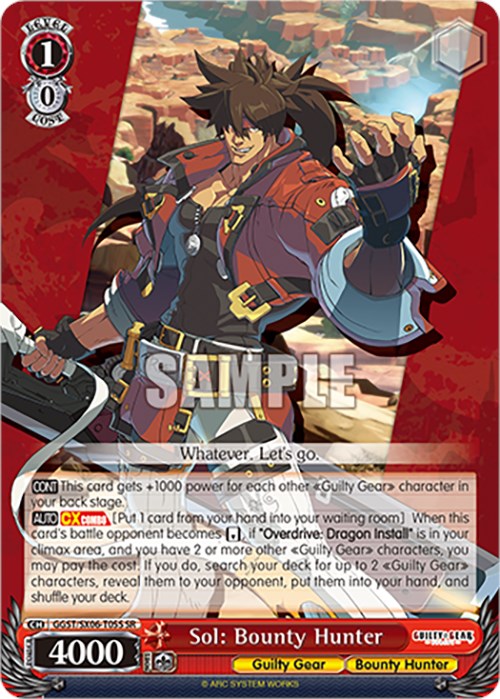 Sol: Bounty Hunter (GGST/SX06-T05S SR) [Guilty Gear -Strive-] | Cracking-Singles