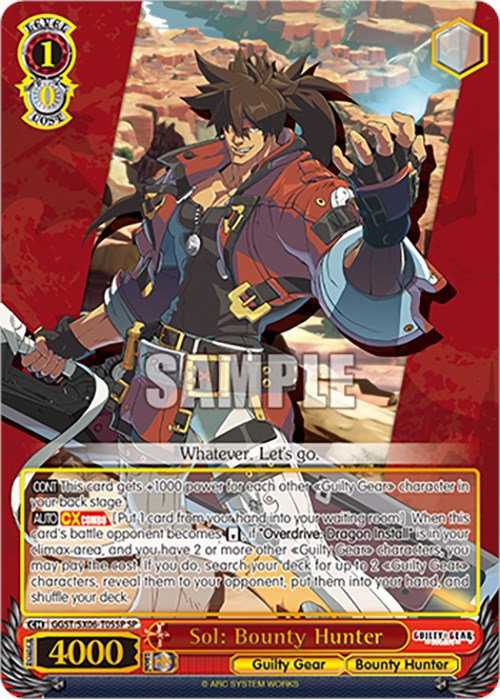 Sol: Bounty Hunter (GGST/SX06-T05SP SP) [Guilty Gear -Strive-] | Cracking-Singles