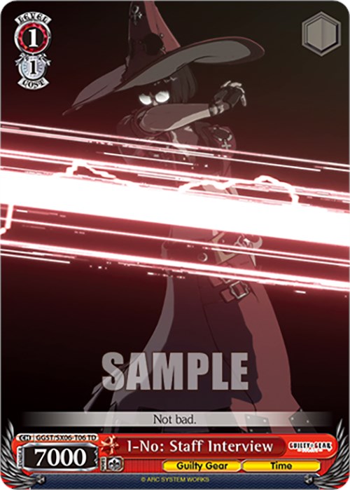 I-No: Staff Interview (GGST/SX06-T06 TD) [Guilty Gear -Strive-] | Cracking-Singles