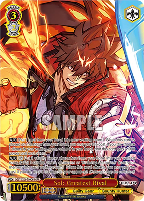 Sol: Greatest Rival (GGST/SX06-T09OFR OFR) [Guilty Gear -Strive-] | Cracking-Singles
