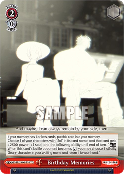 Birthday Memories (GGST/SX06-T10 TD) [Guilty Gear -Strive-] | Cracking-Singles