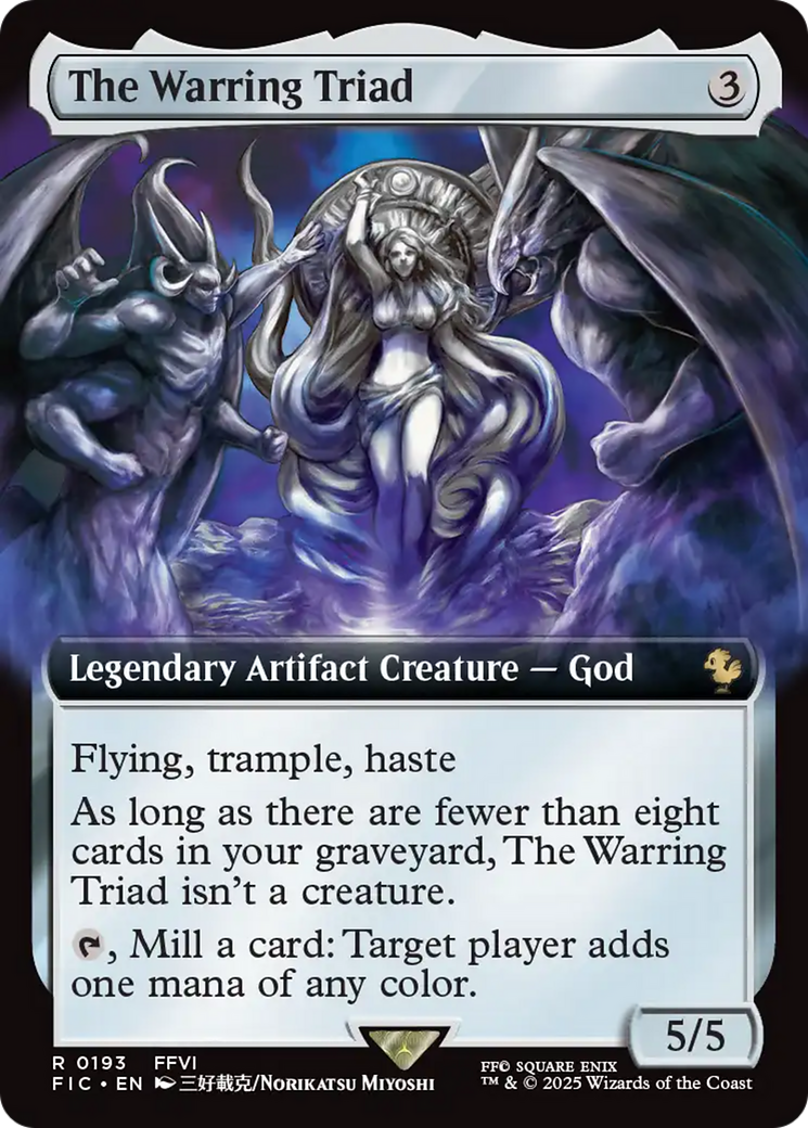 The Warring Triad (Extended Art) [FINAL FANTASY Commander] | Cracking-Singles