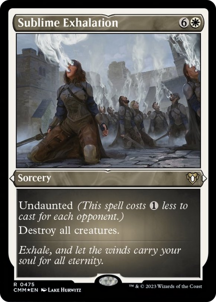 Sublime Exhalation (Foil Etched) [Commander Masters] | Cracking-Singles