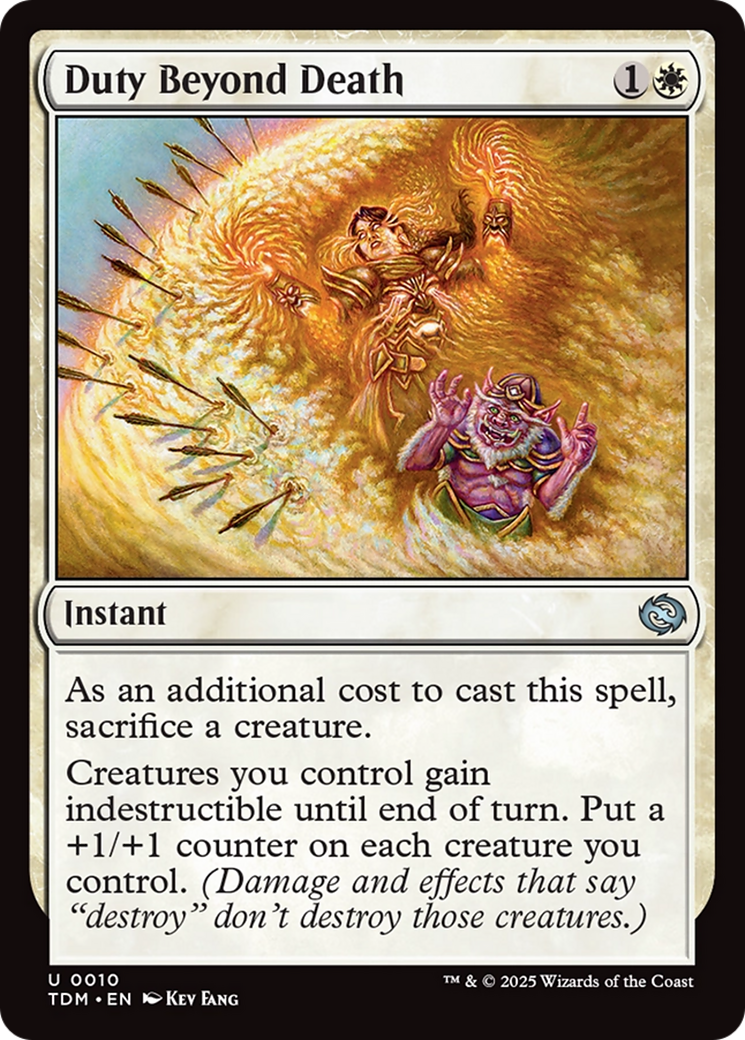 Duty Beyond Death [Tarkir: Dragonstorm] | Cracking-Singles