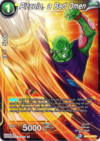 Piccolo, a Bad Omen (BT11-098) [Vermilion Bloodline 2nd Edition] | Cracking-Singles