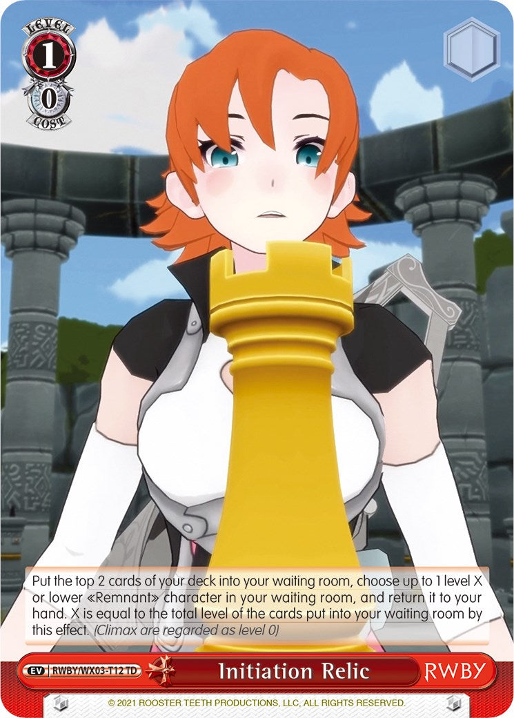 Initiation Relic (RWBY/WX03-T12 TD) [RWBY] | Cracking-Singles