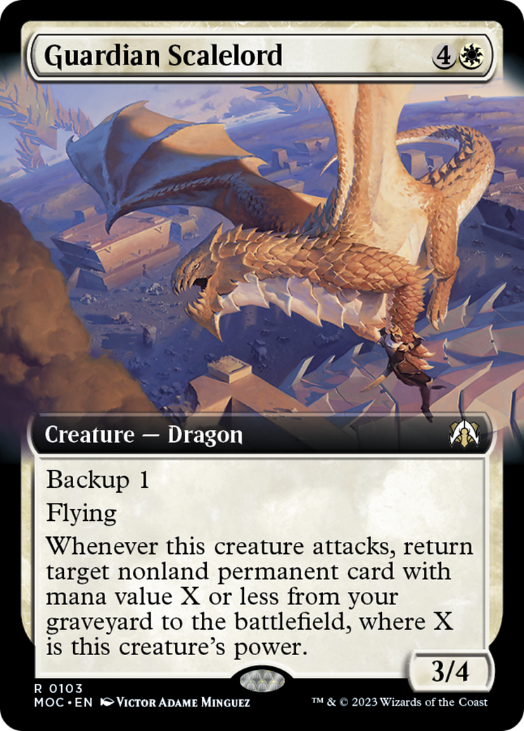 Guardian Scalelord (Extended Art) [March of the Machine Commander] | Cracking-Singles
