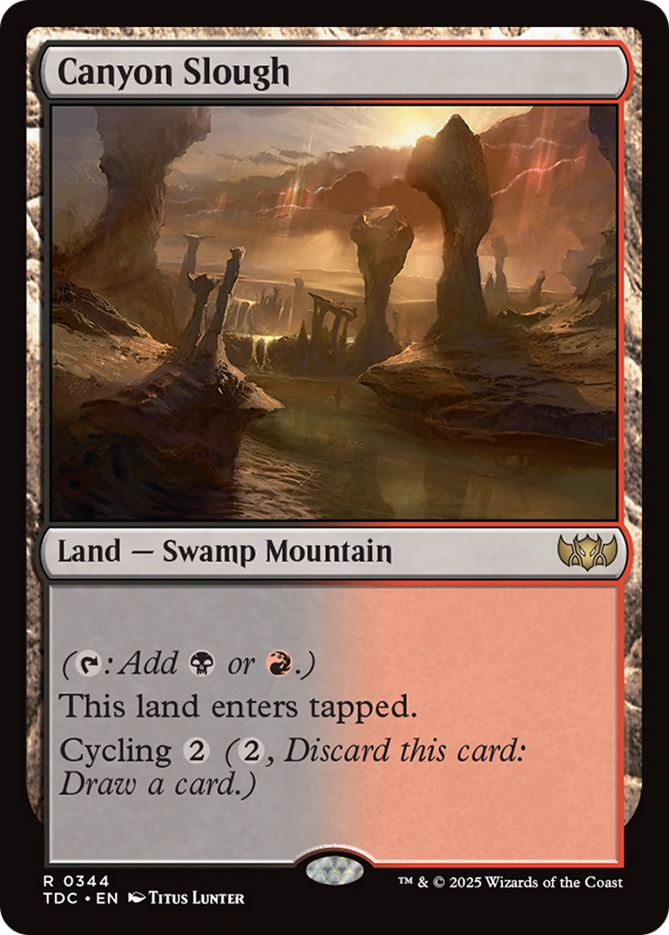 Canyon Slough [Tarkir: Dragonstorm Commander] | Cracking-Singles