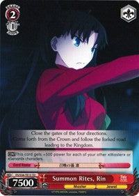 Summon Rites, Rin (FS/S34-TE13 TD) [Fate/Stay Night [Unlimited Blade Works]] | Cracking-Singles