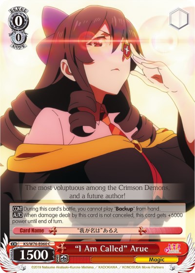 "I Am Called" Arue (KS/W76-E060 C) [KonoSuba The Movie: Legend of Crimson] | Cracking-Singles