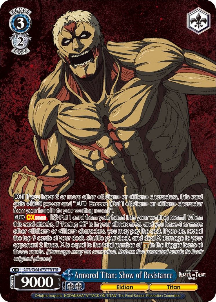 Armored Titan: Show of Resistance (Foil) [Attack On Titan: Final Season] | Cracking-Singles