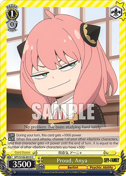 Proud, Anya (SPY/S106-E019 C) [SPY x FAMILY] | Cracking-Singles