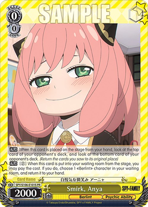 Smirk, Anya (SPY/S106-E101S PR) [SPY x FAMILY] | Cracking-Singles