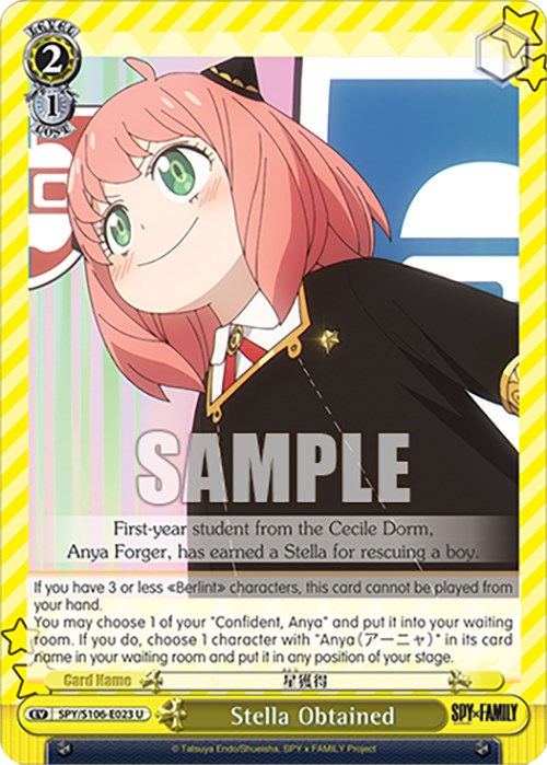 Stella Obtained (SPY/S106-E023 U) [SPY x FAMILY] | Cracking-Singles