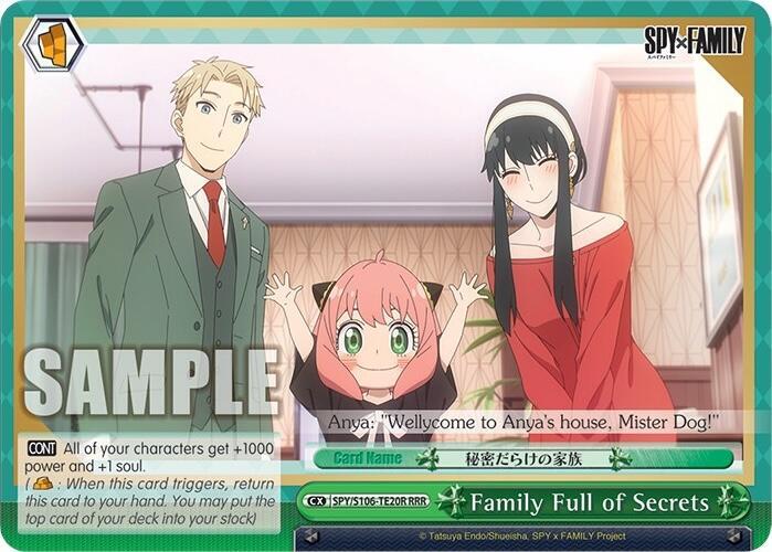 Family Full of Secrets (SPY/S106-TE20R RRR) [SPY x FAMILY] | Cracking-Singles