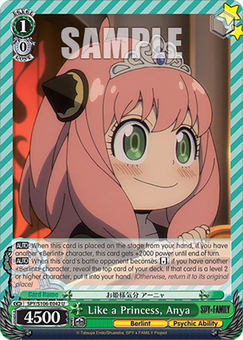 Like a Princess, Anya (SPY/S106-E042 U) [SPY x FAMILY] | Cracking-Singles
