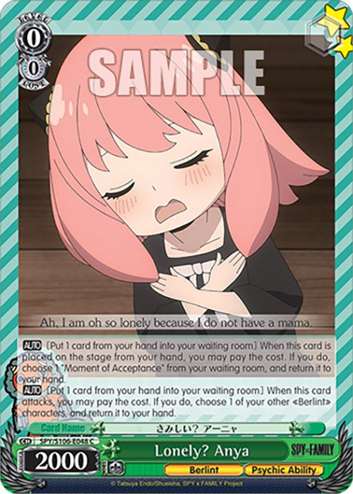 Lonely? Anya (SPY/S106-E048 C) [SPY x FAMILY] | Cracking-Singles