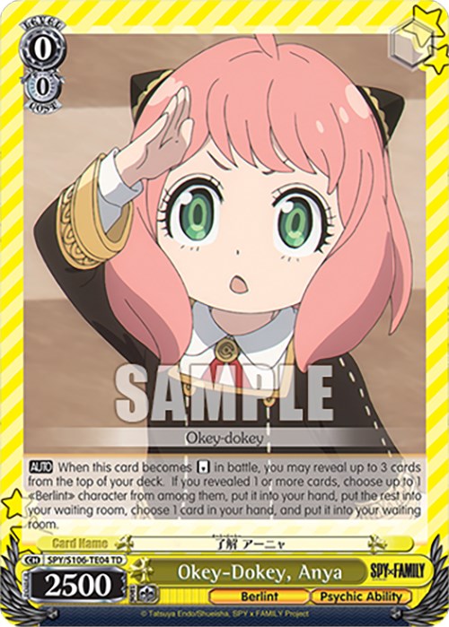 Okey-Dokey, Anya (SPY/S106-TE04 TD) [SPY x FAMILY] | Cracking-Singles